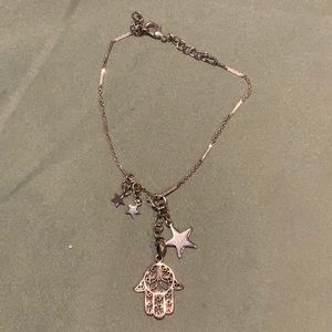 Sterling silver Hamsa Hand bracelet